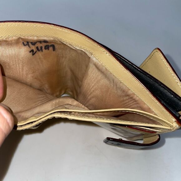 Vintage Kate Spade Leather Compact Wallet Black - Picture 8 of 10